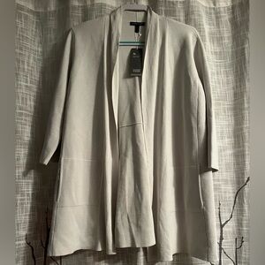 Eileen Fisher Bone Straight Front Cardigan